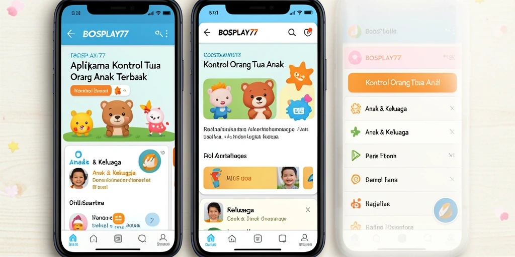 Antarmuka pengguna intuitif untuk kontrol orang tua yang efektif.